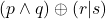(p \land q) \oplus (r | s)