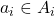a_{i} \in A_{i}