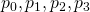 p_0, p_1, p_2, p_3