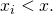 Rendered by QuickLaTeX.com x_i<x.