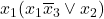 x_{1}(x_{1}\overline{x}_{3} \vee x_{2})