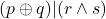 (p \oplus q)|(r \land s)